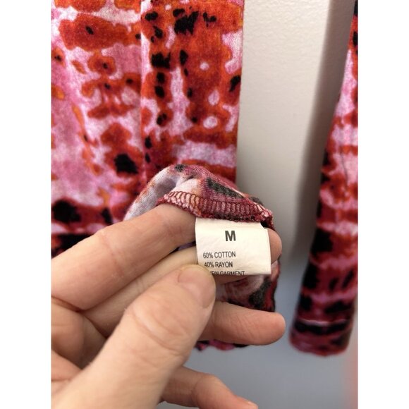 V Cristina Womens Colorful Tunic Y2K Design Beaded Long Sleeve Size Medium - Picture 9 of 9